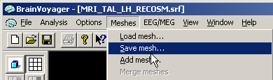 Save mesh